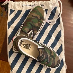 Custom UA Classic Slip-on Platform sneaker - classic camo